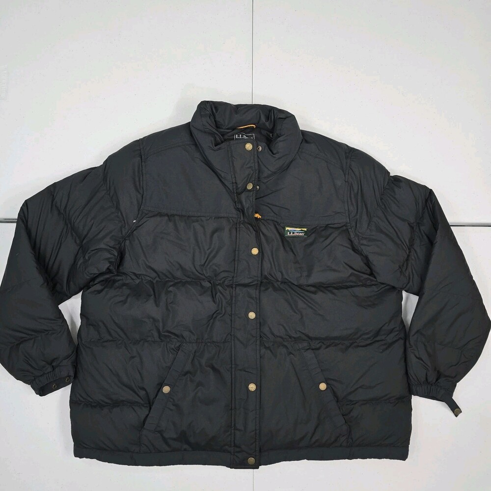 L L Bean Mountain Classic Down Parka Puffer Jacket Men 2XL/2X Reg Charcoal Gray